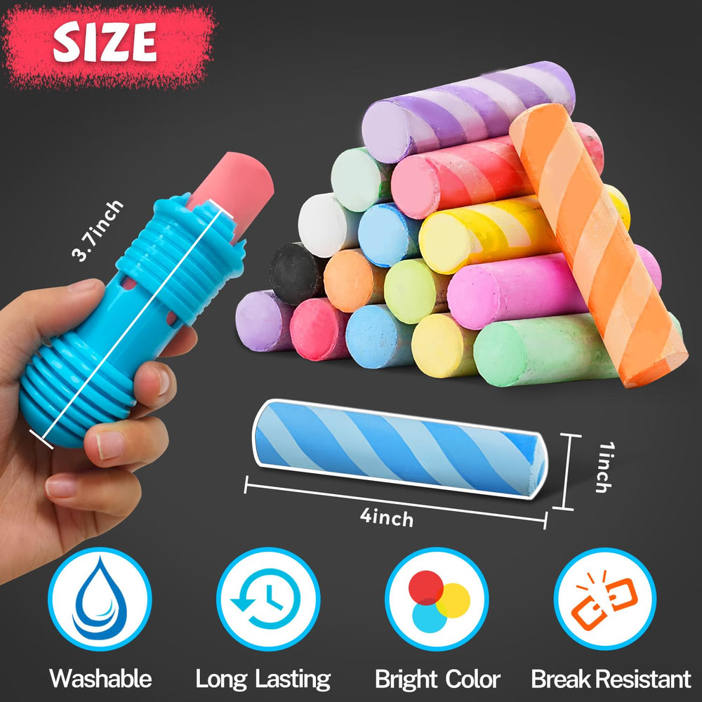 VEESA non-toxic kid-safe chalk ensures worry-free play for toddlers and preschoolers.
