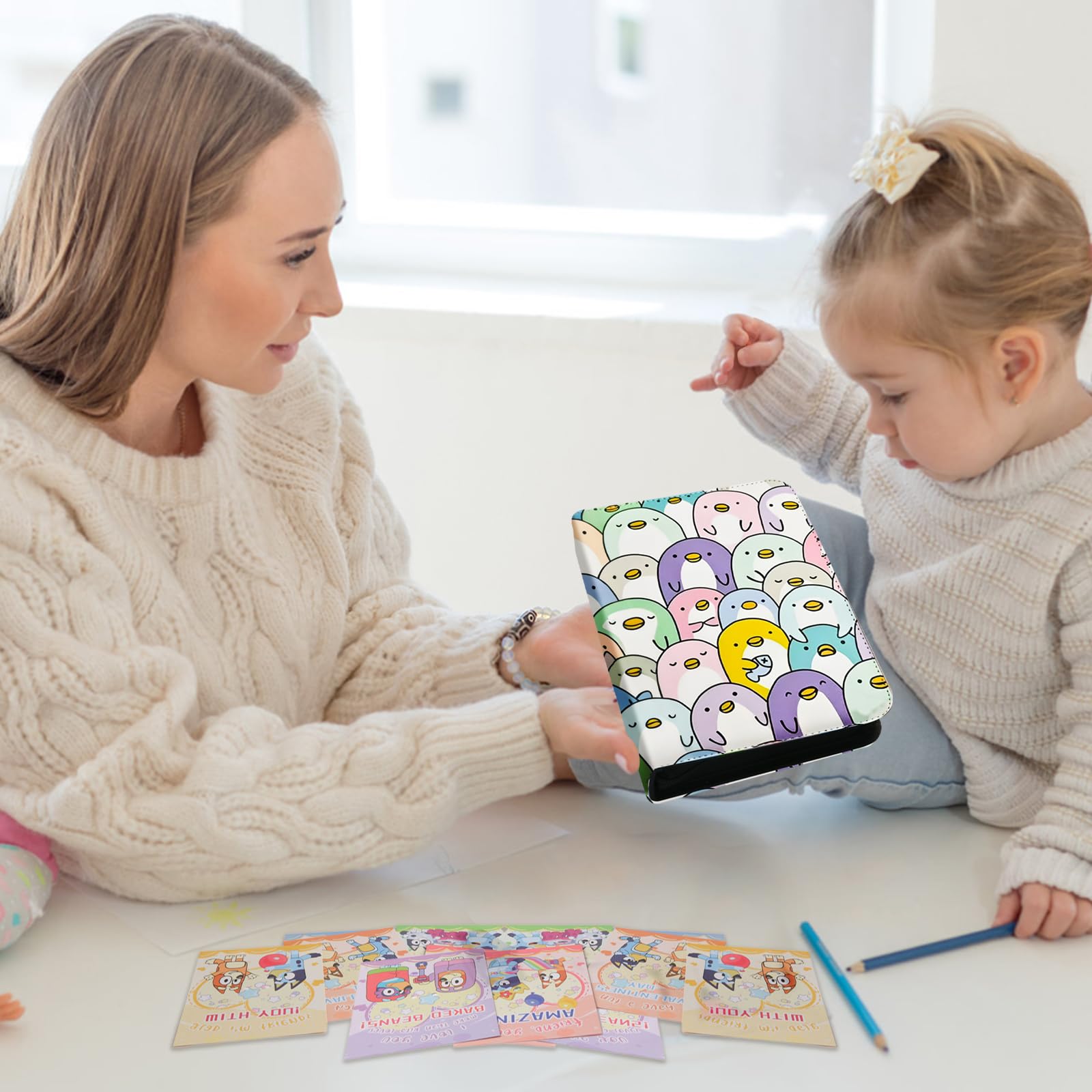VEHODEVIA binder gift-ready design appeals to kids and collectors.