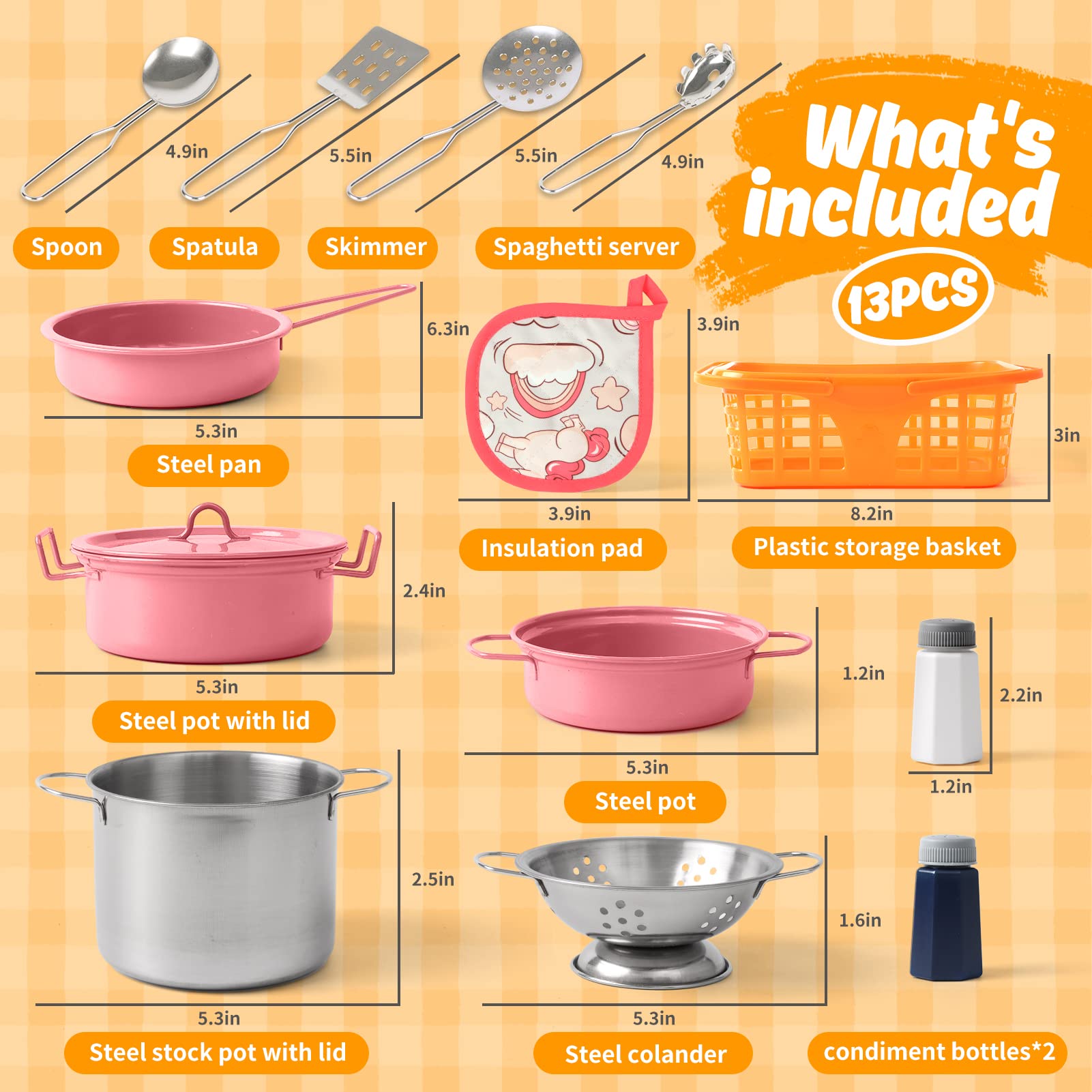Veitch fairytales colorfully stacked pots and pans spark creative pretend meals