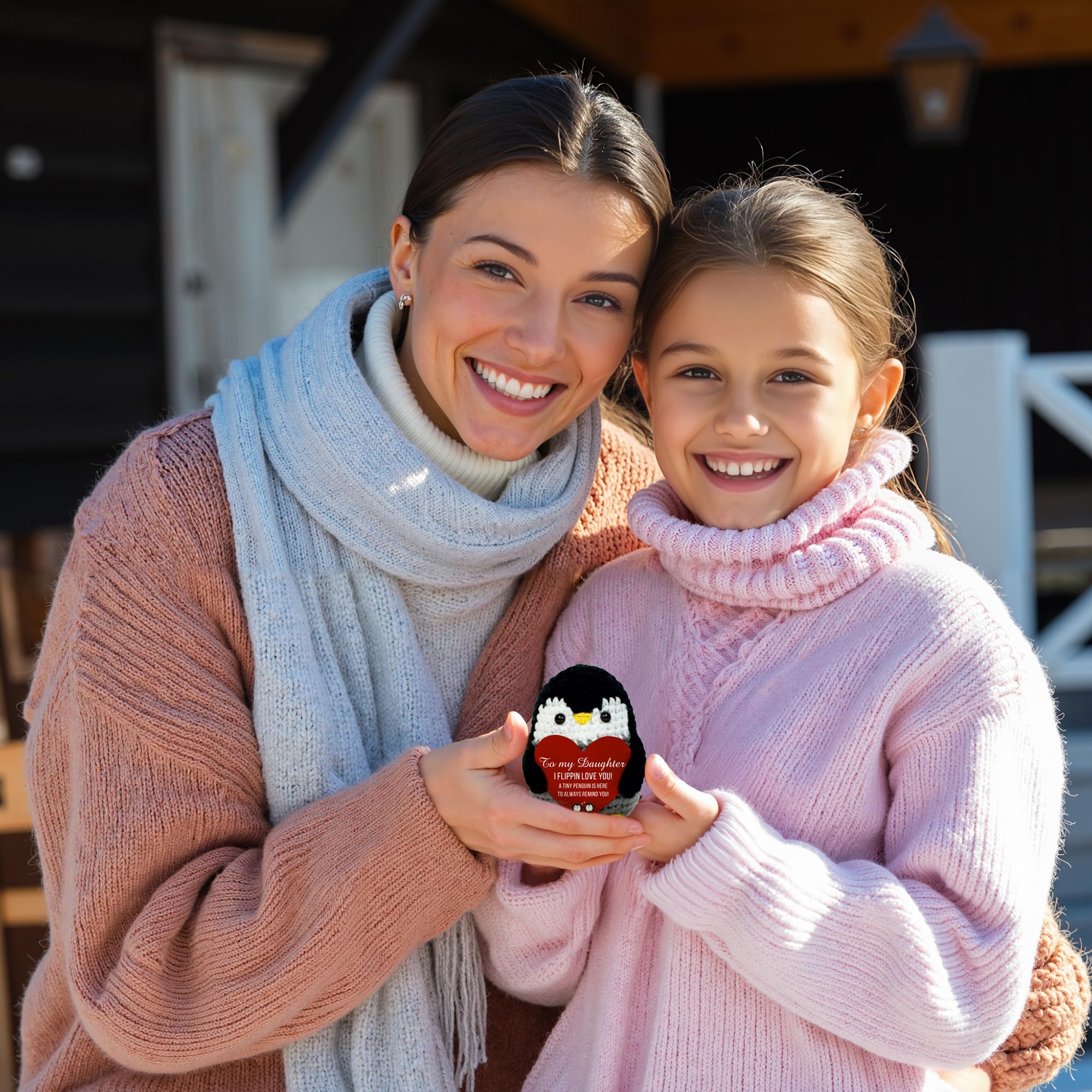 VELENTI heartwarming penguin decoration serves as a daily reminder