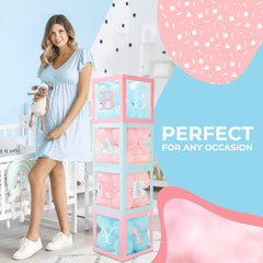 Vellax gender reveal decor set with coordinated colors