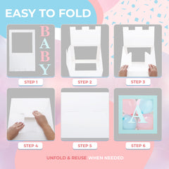 Vellax photo-friendly backdrop enhances baby shower and gender reveal photos