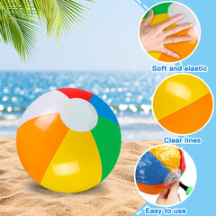 Vellibring bright-colored beach balls ideal for kids' summer play
