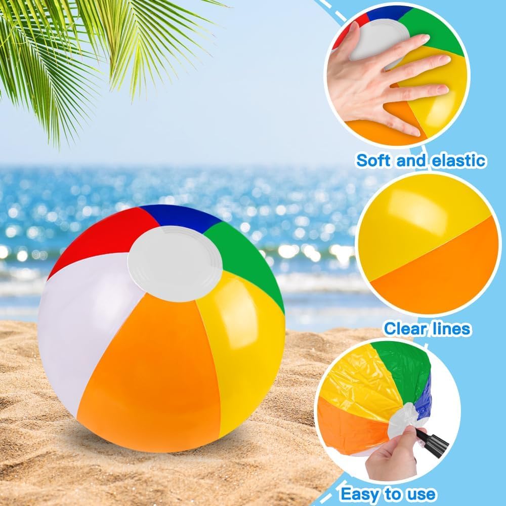 Vellibring 12-inch inflatable ball inflates easily through the valve