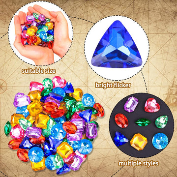 Vellibring gems seven styles offer diverse shapes for diving games and party activities