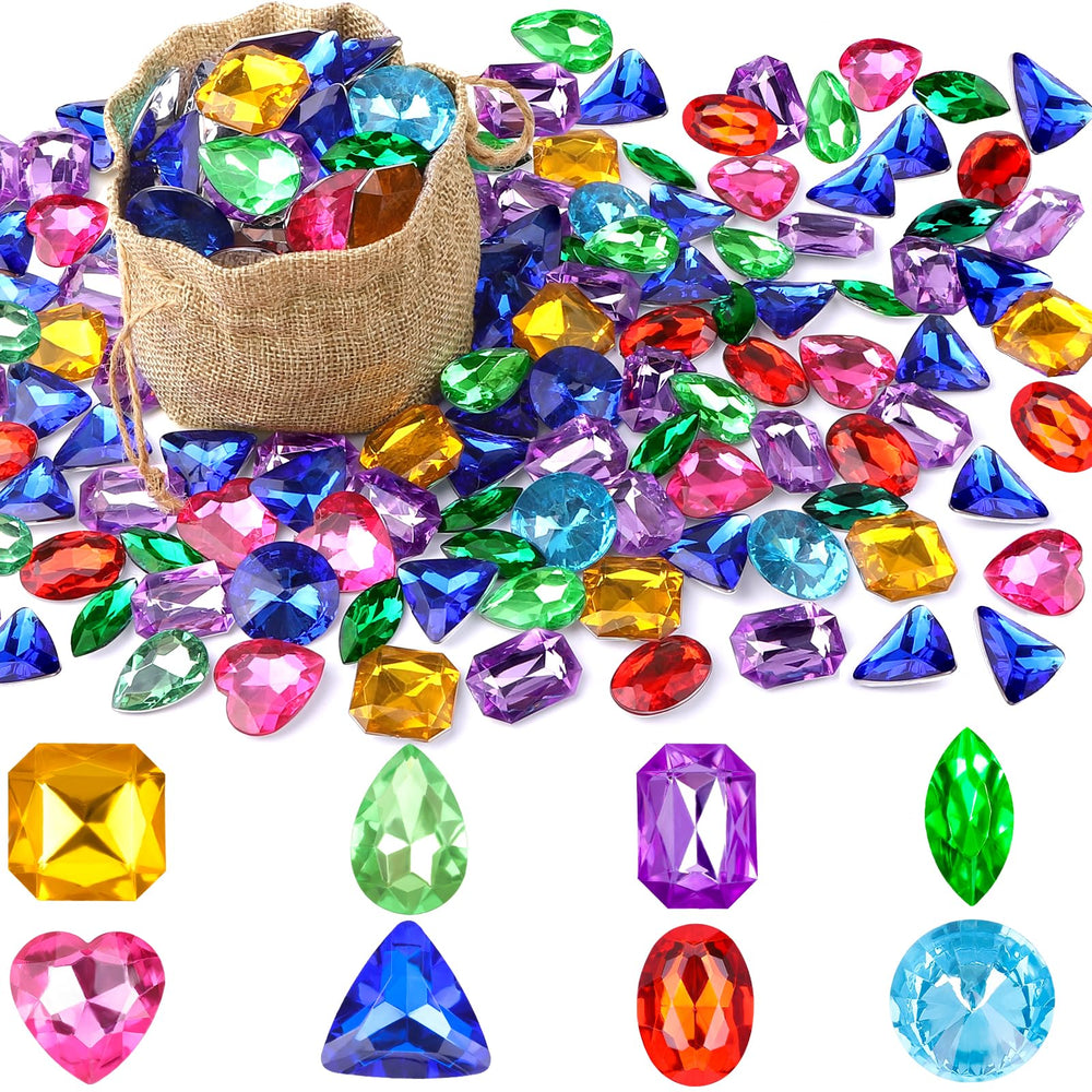 Vellibring pirate treasure gems collection for party play and decor
