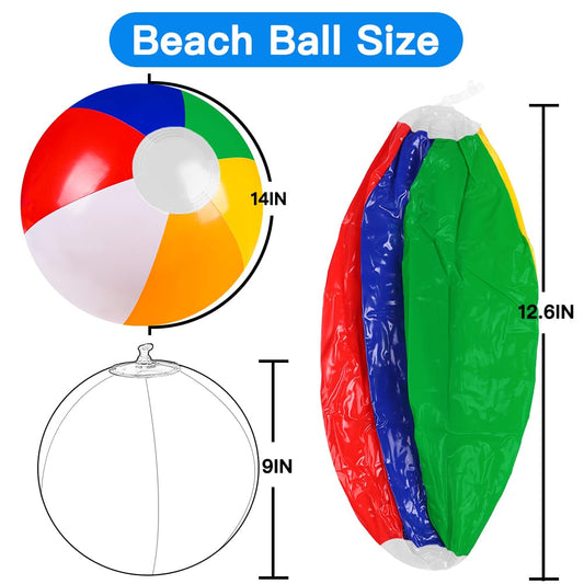 Vellibring rainbow balls float easily for water games and summer fun.