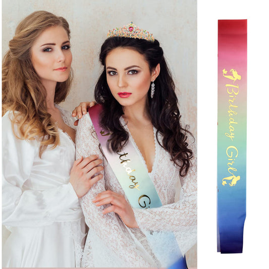 VELSCRUN Birthday Crown with embedded flowers for fairy-tale charm