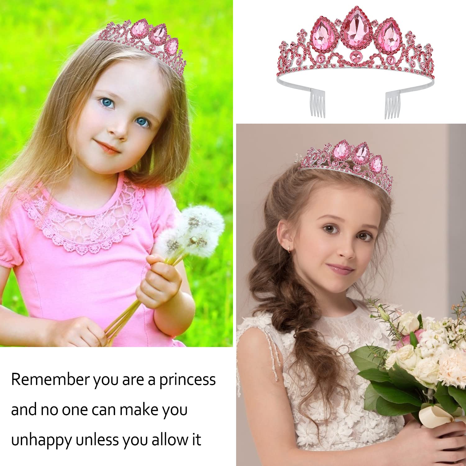 VELSCRUN princess crown for photoshoots, perfect for charming portraits.