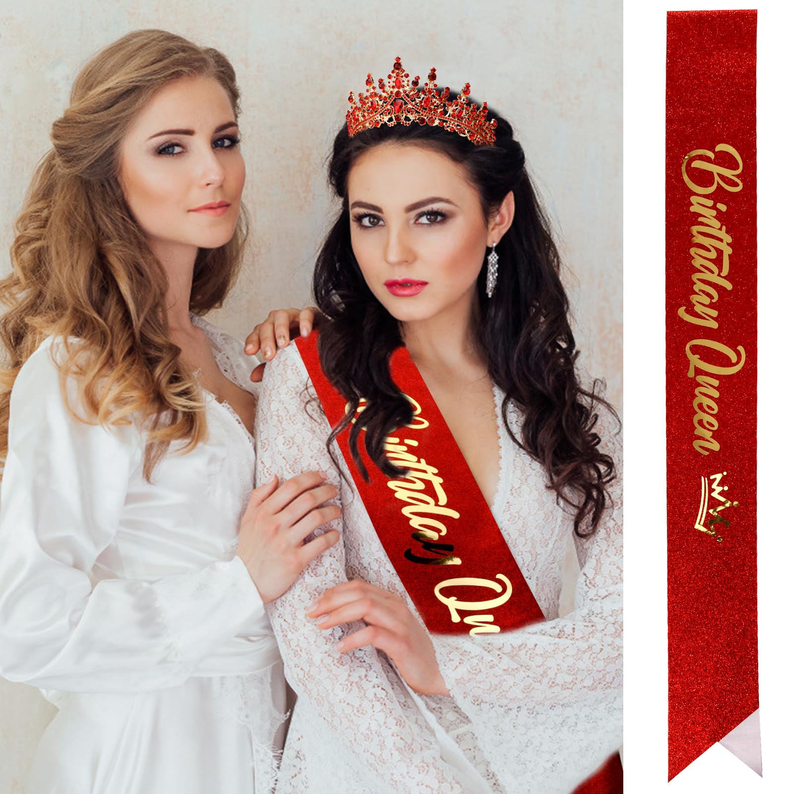 VELSCRUN tiara with embedded flowers adding delicate charm to celebrations
