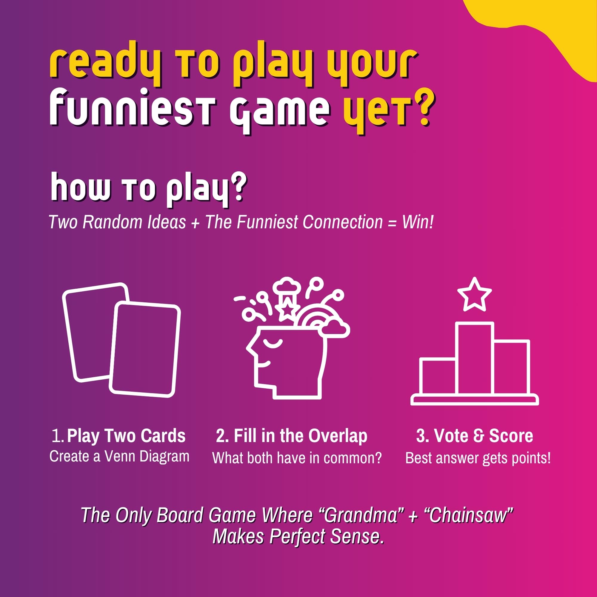 VENNS WITH BENEFITS concept cards spark witty connections at parties