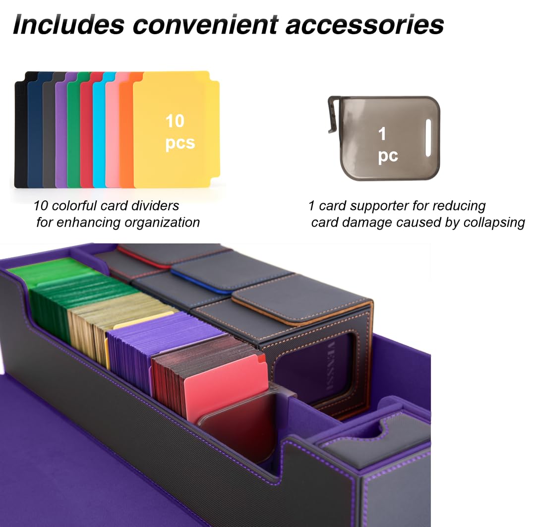 Venssu card-support upright design protects cards from bending and toppling.