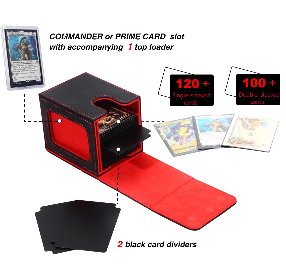 Venssu commander-display box showcases deck at the table