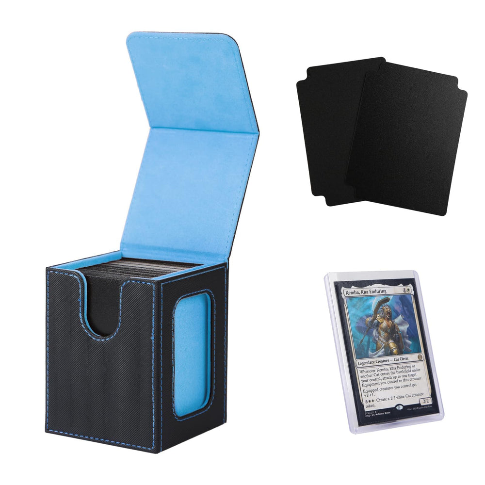 Venssu MTG deck box commander display with secure top loader for easy deck recognition.