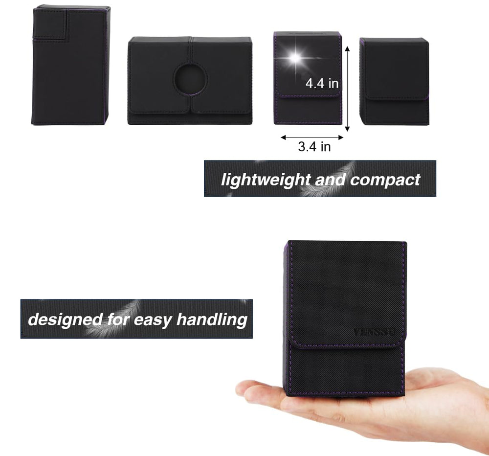 Two dividers and a top loader included with the Venssu box