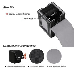 Venssu deck box top loader included for secure card transport.