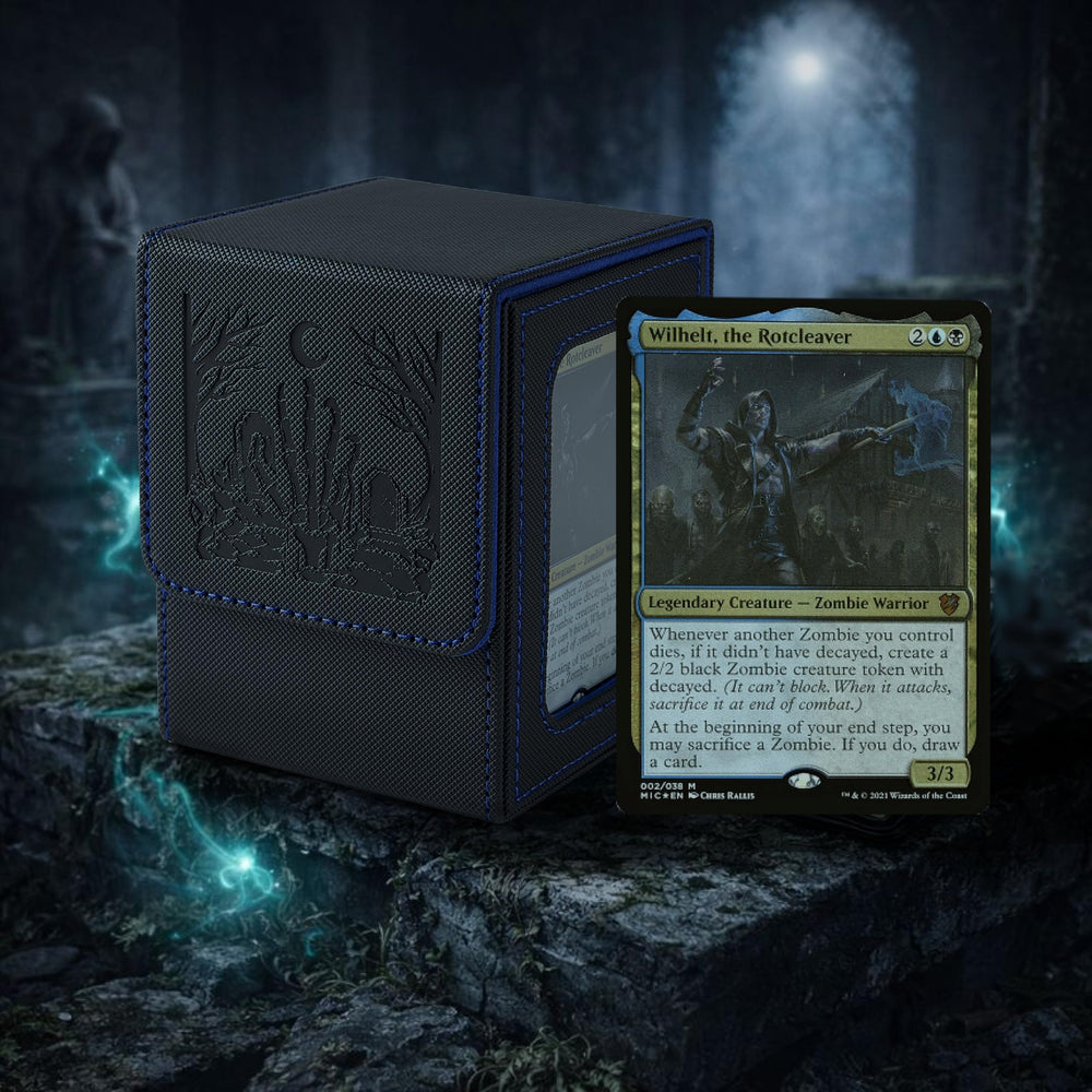 Venssu deck box toploader included keeps cards secure during transit.