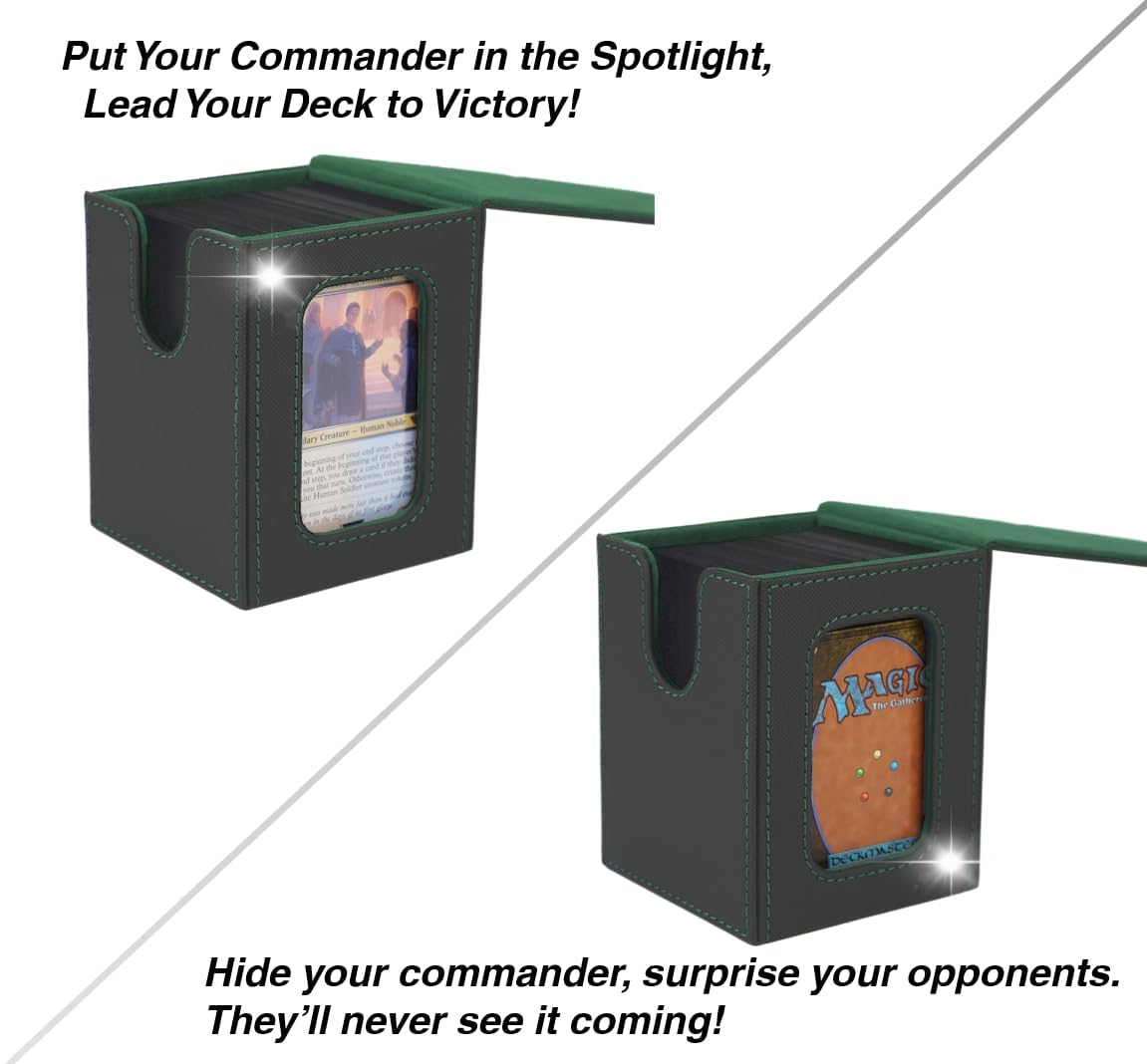 Venssu deck box demonstrates capacity with up to 120 single-sleeved cards
