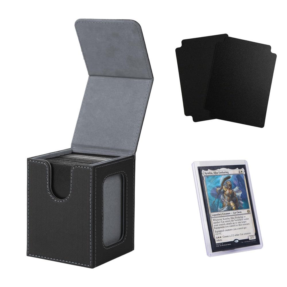 Venssu MTG deck box with commander slot for quick display and access.