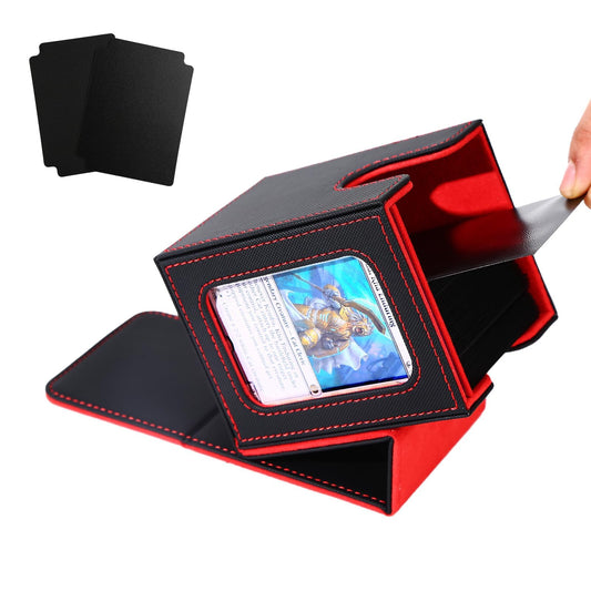 Venssu MTG deck box front view showing compact display-ready storage.