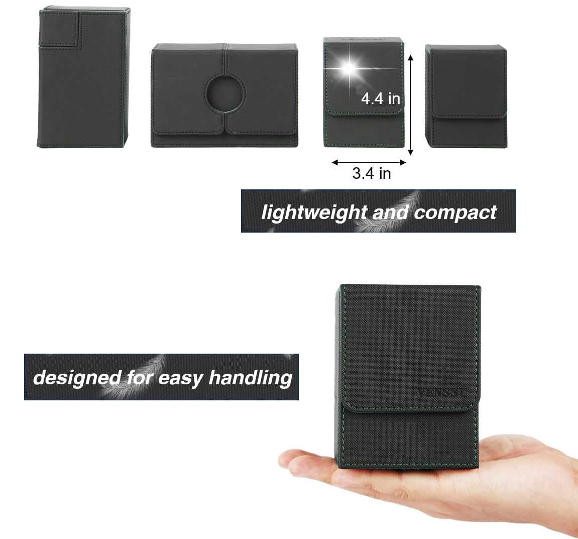 Venssu magnets provide secure lid closure during transport