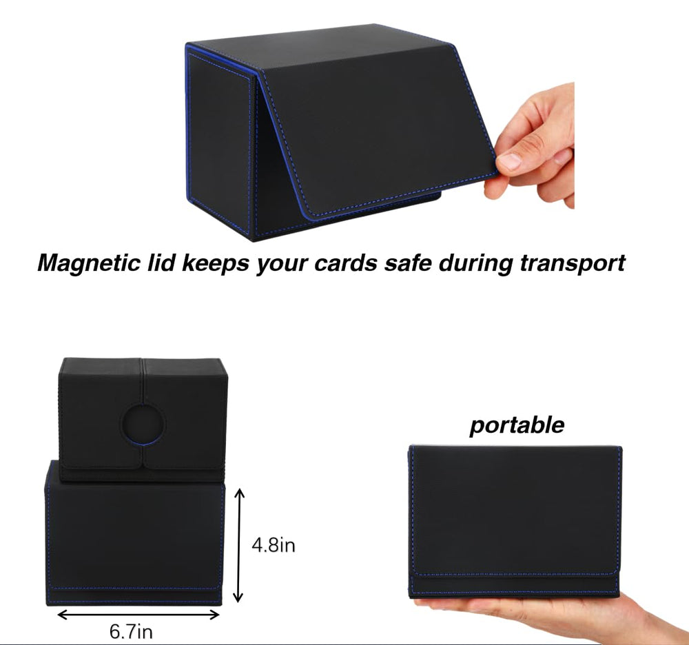 Durable PU leather shell protects cards on the go