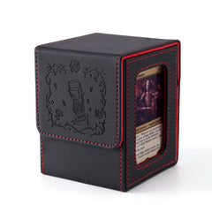 Venssu MTG deck box with vampire-embossed texture for stylish protection.