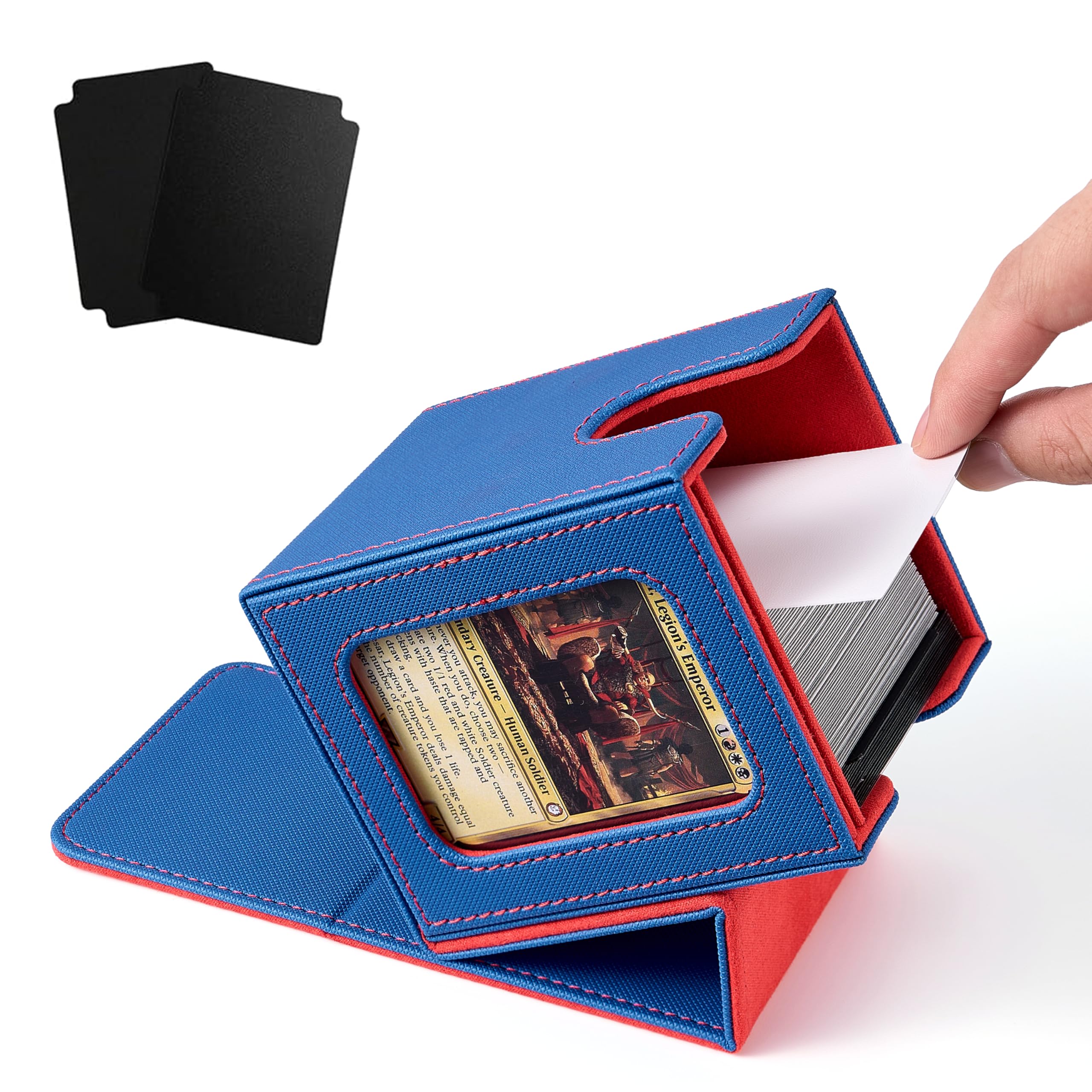 Venssu MTG deck box with window front for quick deck identification and display.