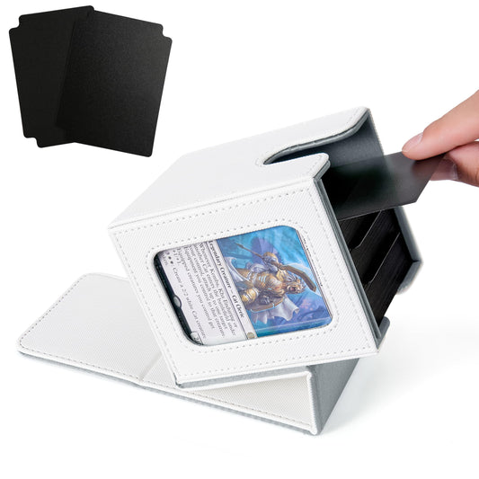 Venssu MTG deck box with window displays deck for quick identification