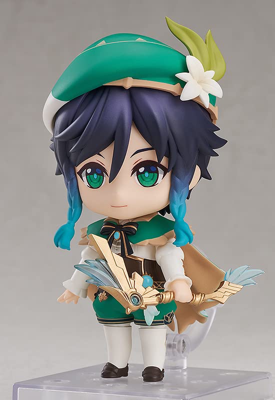Venti Nendoroid smiling faceplate enhances cheerful dioramas.