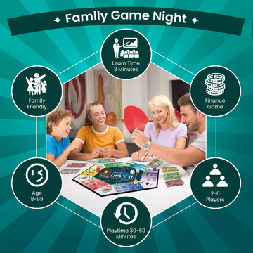 Paycheck to Billionaire game board by Venture Catcher offers durable design for family play.