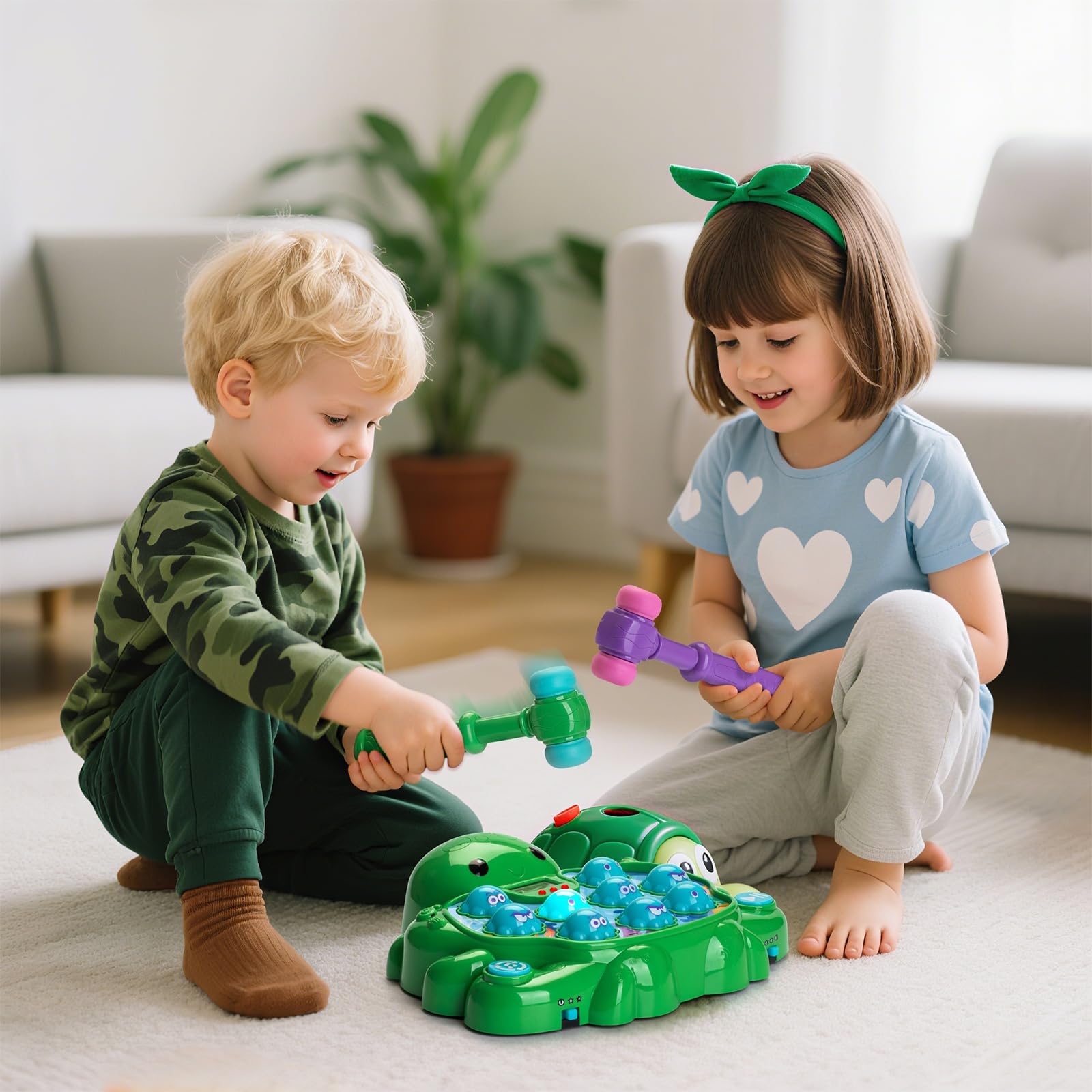 Veoasis base with four suction cups ensures stable play on smooth surfaces.