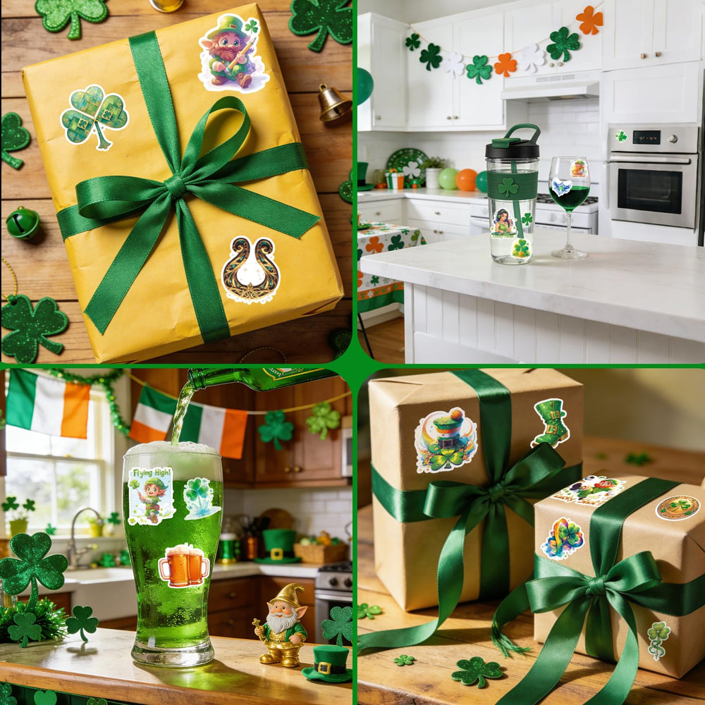 VERKSTAD St. Patrick's stickers personalize notebooks and scrapbooks with style.