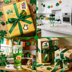 VERKSTAD St. Patrick's stickers personalize notebooks and scrapbooks with style.