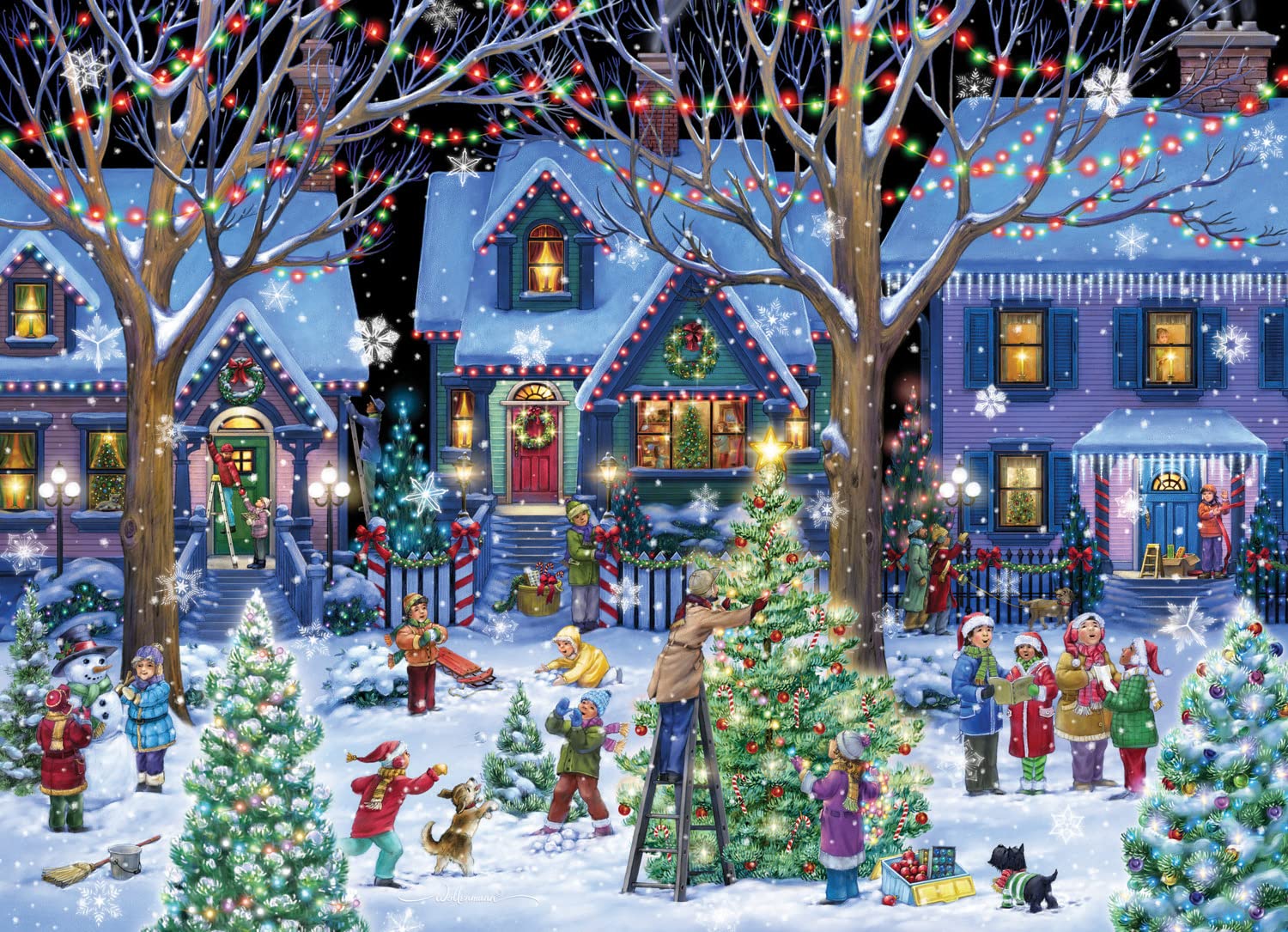24 numbered boxes with daily puzzle reveals from Vermont Christmas Company.
