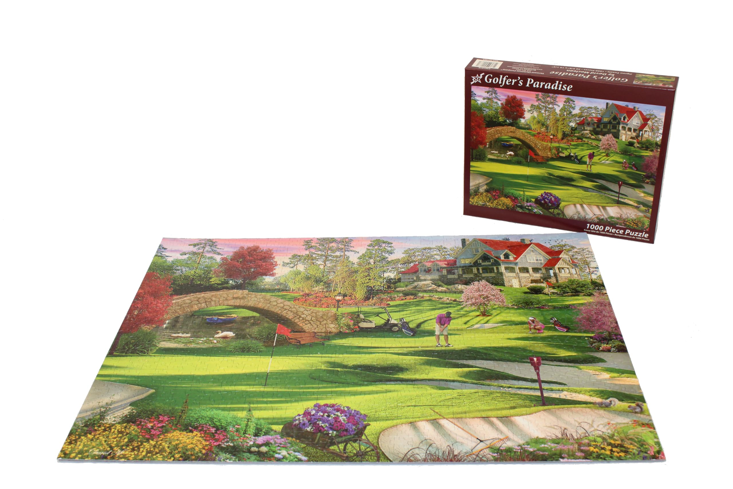 Edge pieces align cleanly for steady progress with Vermont Christmas Company Golfer's Paradise.