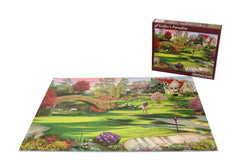 Edge pieces align cleanly for steady progress with Vermont Christmas Company Golfer's Paradise.
