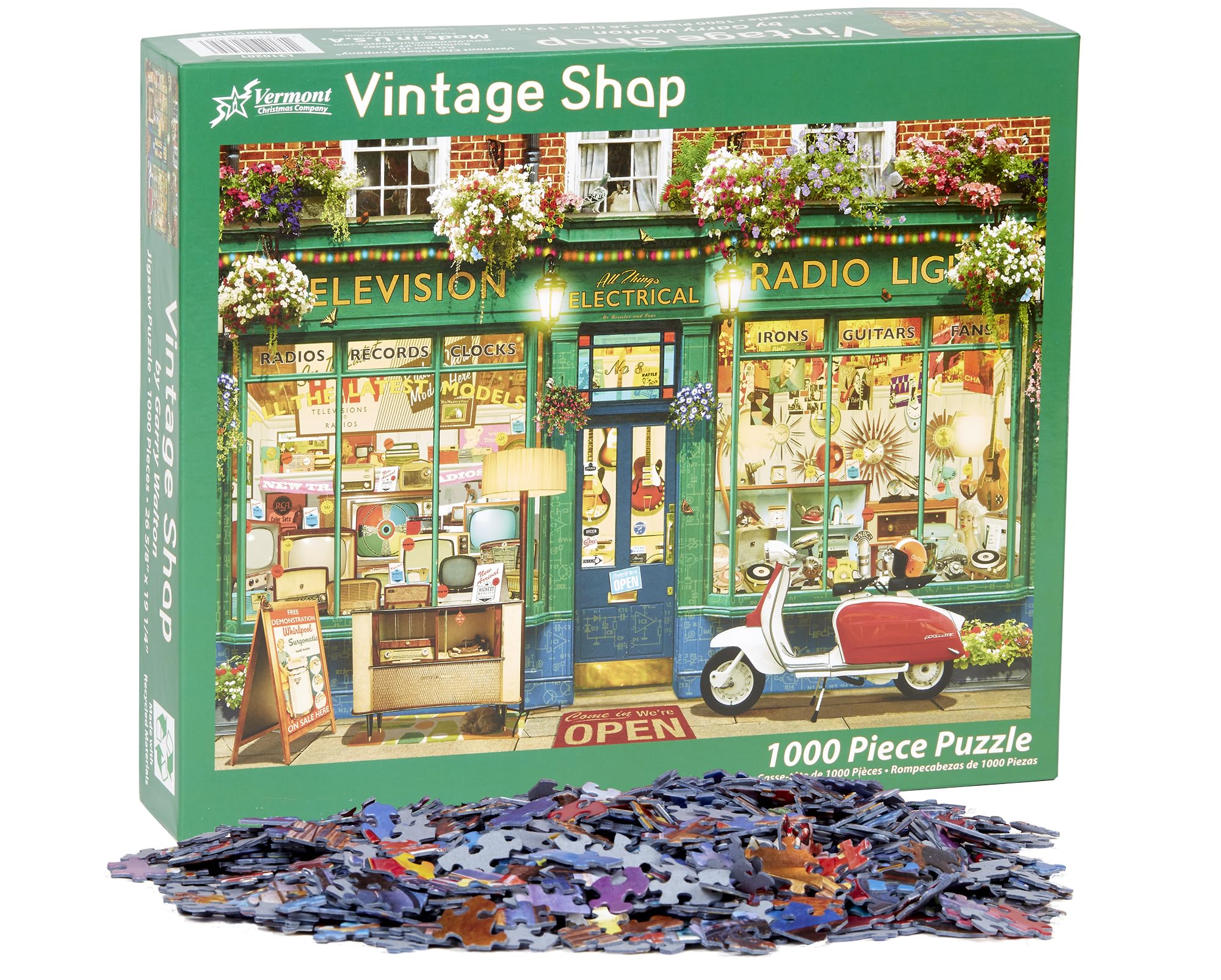 Vermont Christmas Company recycled materials puzzle packaging highlights eco friendly appeal