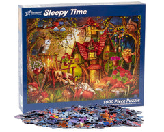 Vermont Christmas Company Sleepy Time puzzle with Ciro Marchetti artwork of cute animals