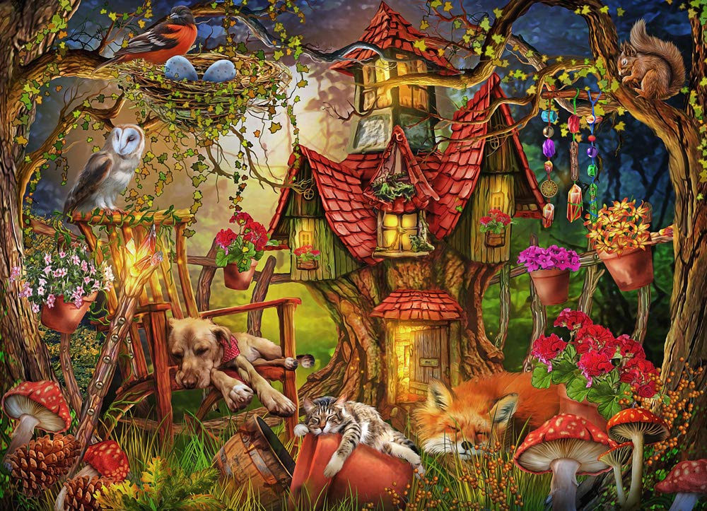 Vermont Christmas Company Sleepy Time puzzle with fully interlocking pieces for easier assembly