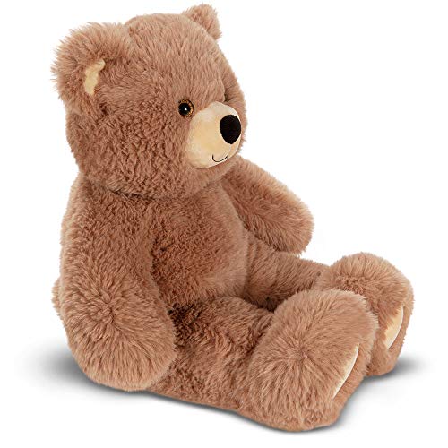Vermont Teddy Bear face with embroidered smile for warm first impressions