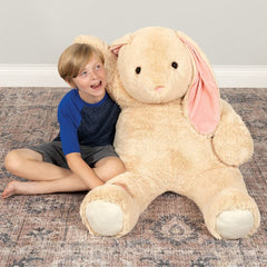 Vermont Teddy Bear giant bunny 4ft bear hospital care option supports long-term loving maintenance.