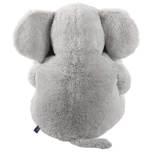 Vermont Teddy Bear Giant Elephant floppy ears encourage cuddly, comforting strokes