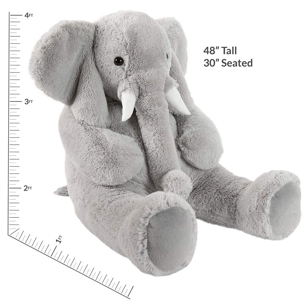 Vermont Teddy Bear Giant Elephant USA design reflects thoughtful manufacturing and quality