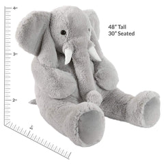 Vermont Teddy Bear Giant Elephant USA design reflects thoughtful manufacturing and quality