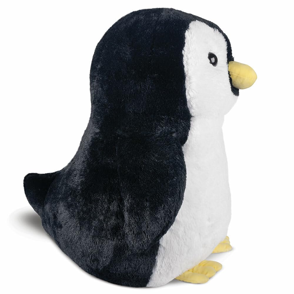 Vermont Teddy Bear penguin close-up fur texture, ultra-soft for cuddles.