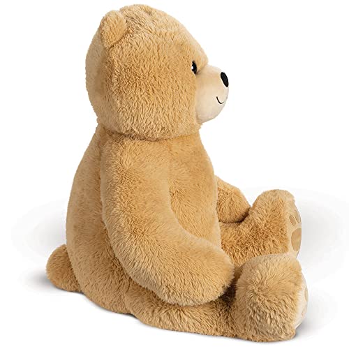 Vermont Teddy Bear ultra-soft fur closeup shows plush texture and inviting snuggles