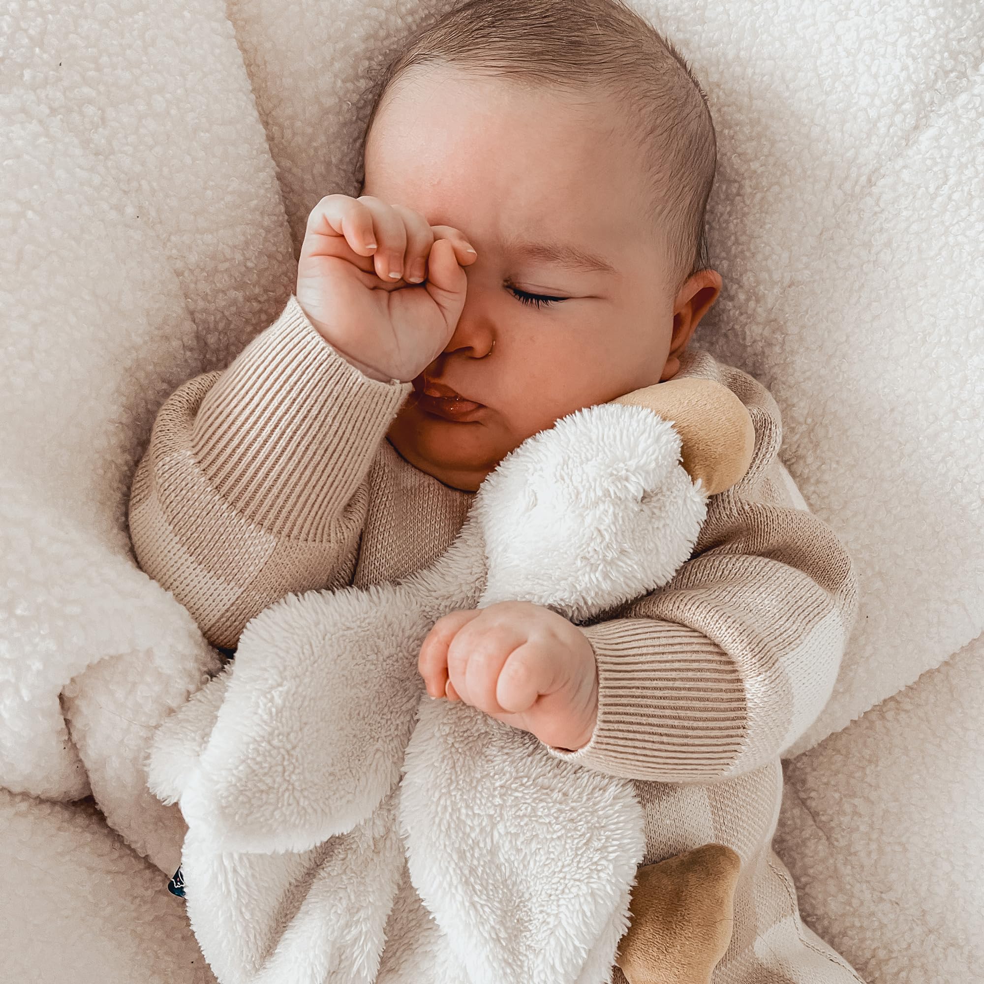 Veronea Helga Goose security blanket lovey offers gentle comfort during naps and playtime.