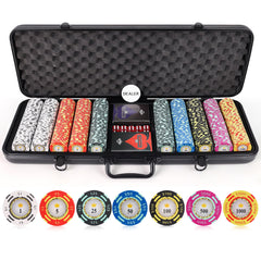 Versa Games poker chips close-up with vibrant colors adds premium table appeal