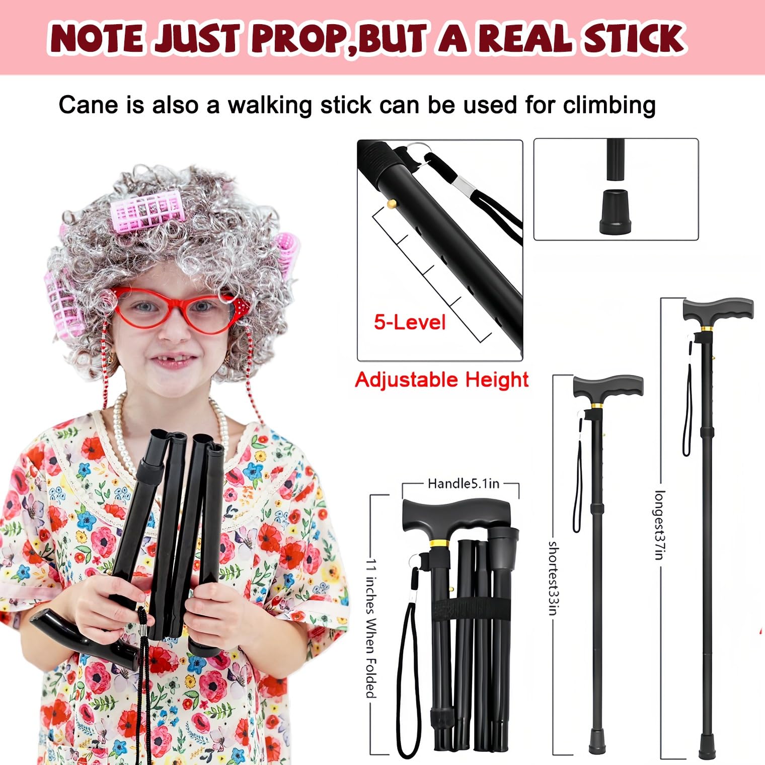 VersaCharm retractable cane set provides safe, fun props for photos.